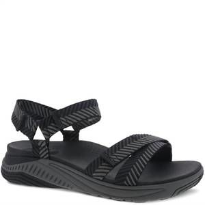 NEW DANSKO women's racquel casual sandals in black herringbone